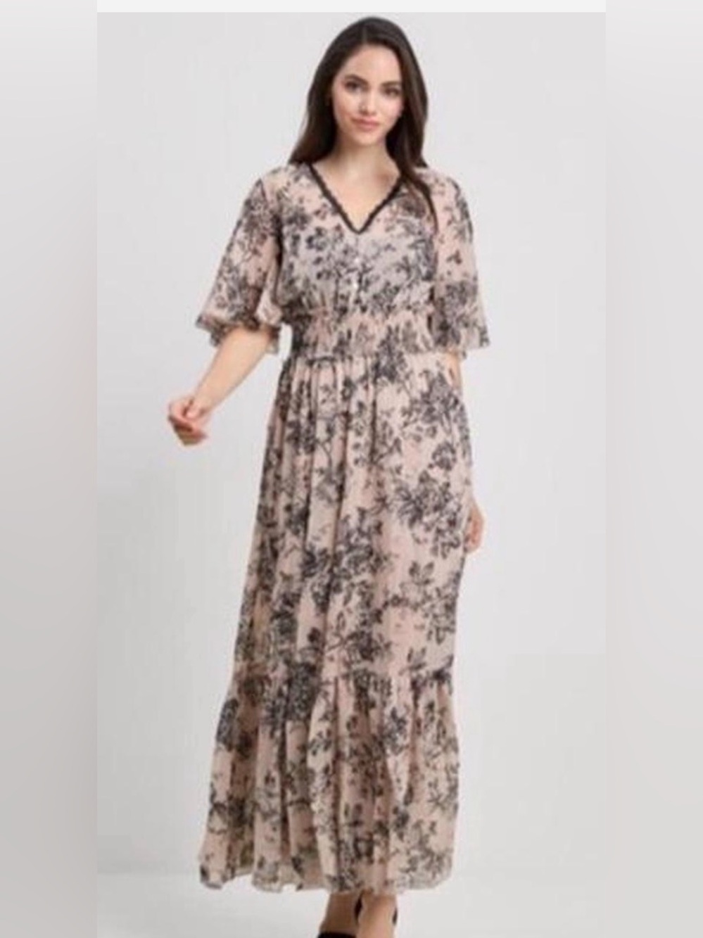 Kate &Lily Floral Boho Maxi Dress 18W